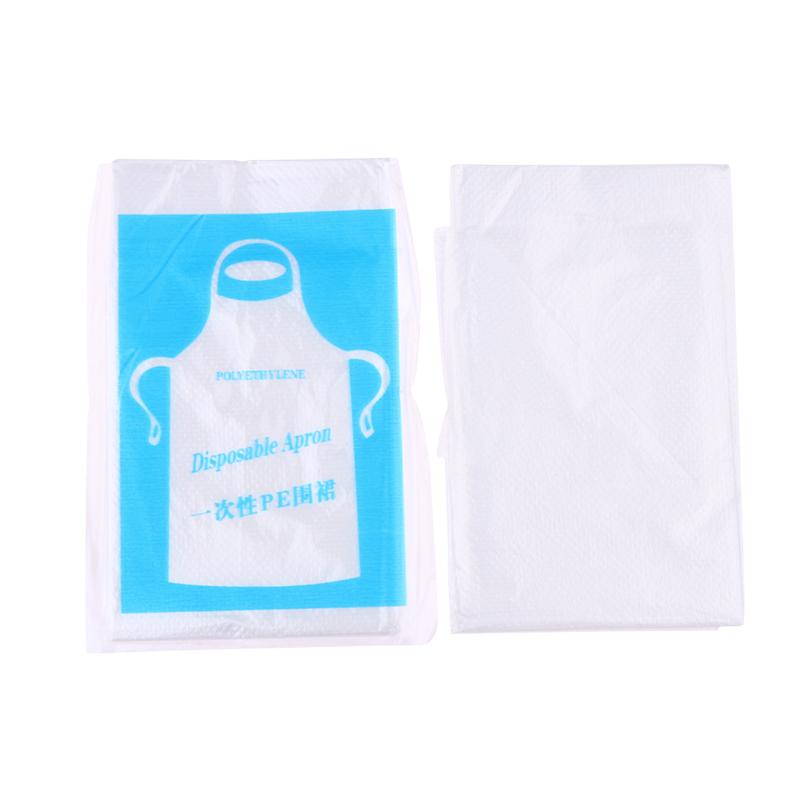 25Pcs Disposable Aprons Clear Plastic Art Apron Waterproof For Adults Kids Painting Party Cooking Housework Picnic Diy Craft
