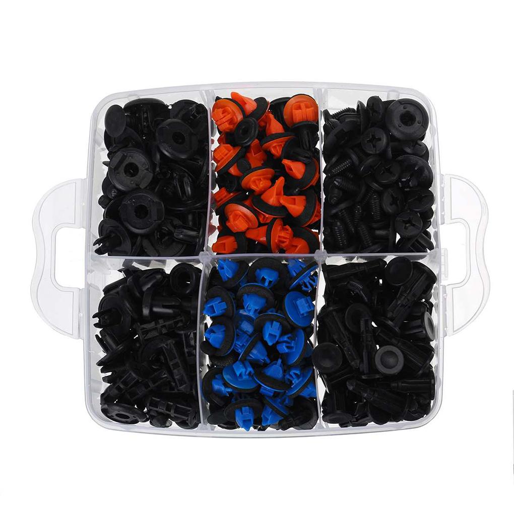 Pack of 635 Car Retainer Clips Fasteners Automotive Rivets Screwdriver Repair Kit Parts for Fender Door Trim Panel