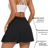Pleated Low Waist Anti-Exposure Running & Fitness Tennis Skirt with Pockets