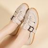 Damensandalen Sommer-Essentials Mary Jane Strand-Flats Bequeme weiche Gehsandalen Römische Sandalen für Mädchen Übergröße