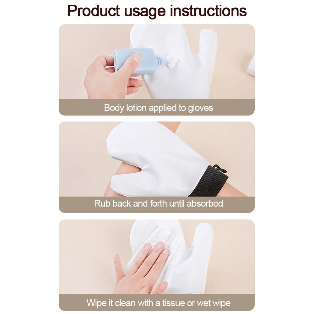 Reusable Self-Tanning Mitt Washable Lotion Applicator  Body Face Application