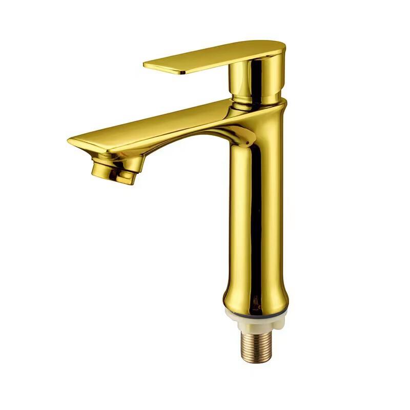 OEING Rose Gold Tall Single Cold Basin Faucet