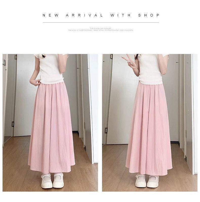 Plus Size Women's High-Waisted Wide-Leg Casual Summer Pants