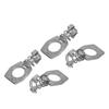 4 Pieces Water Heater Cam Lock Stainless Steel Door Cover Latch Fastener Silver Color for RV Camper