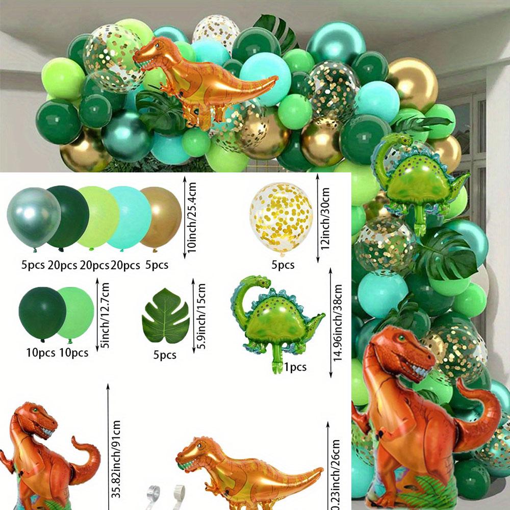 

154 Pcs Jungle Animal Themed Balloon Decorations, Tyrannosaurus Rex Birthday Outdoor Scene Decoration Anniversary Commemoration Other