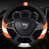 DERMAY Car Steering Wheel Cover for Dacia Sandero Stepway Logan Dokker Duster Jogger Spring Lodgy Bigster Auto Accessories