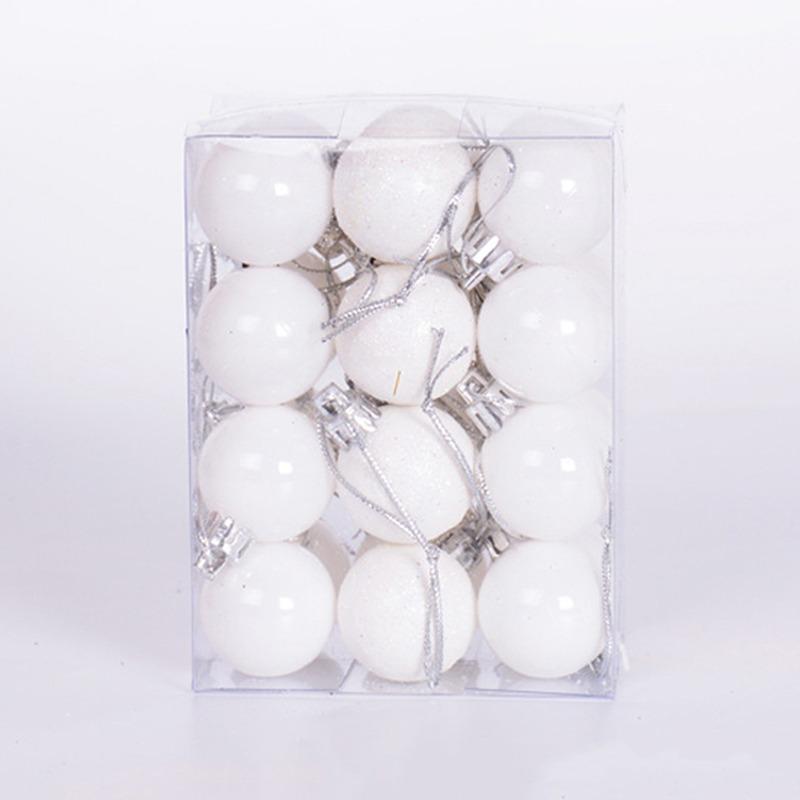 NEW 24pcs Christmas Balls 3cm Colored Ball Pendants DIY Christmas Tree Party Hanging Ornaments Set New Year Home Xmas Decoration