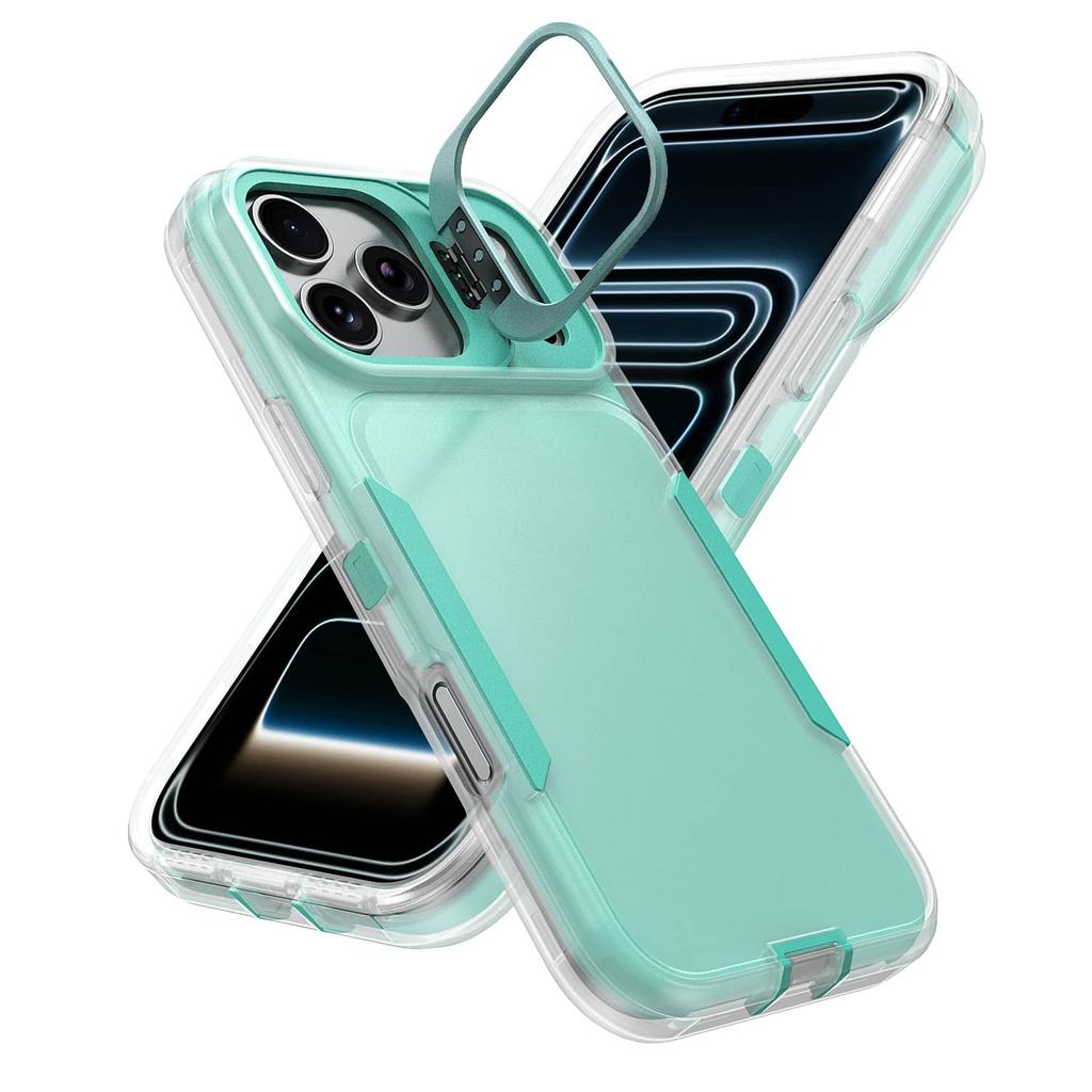 Heavy Duty Case for iPhone 17e 17 16 15 14 13 12 Pro Max 11, Built-in Stand, Shockproof Drop Protection, Full Body Rugged Cover
