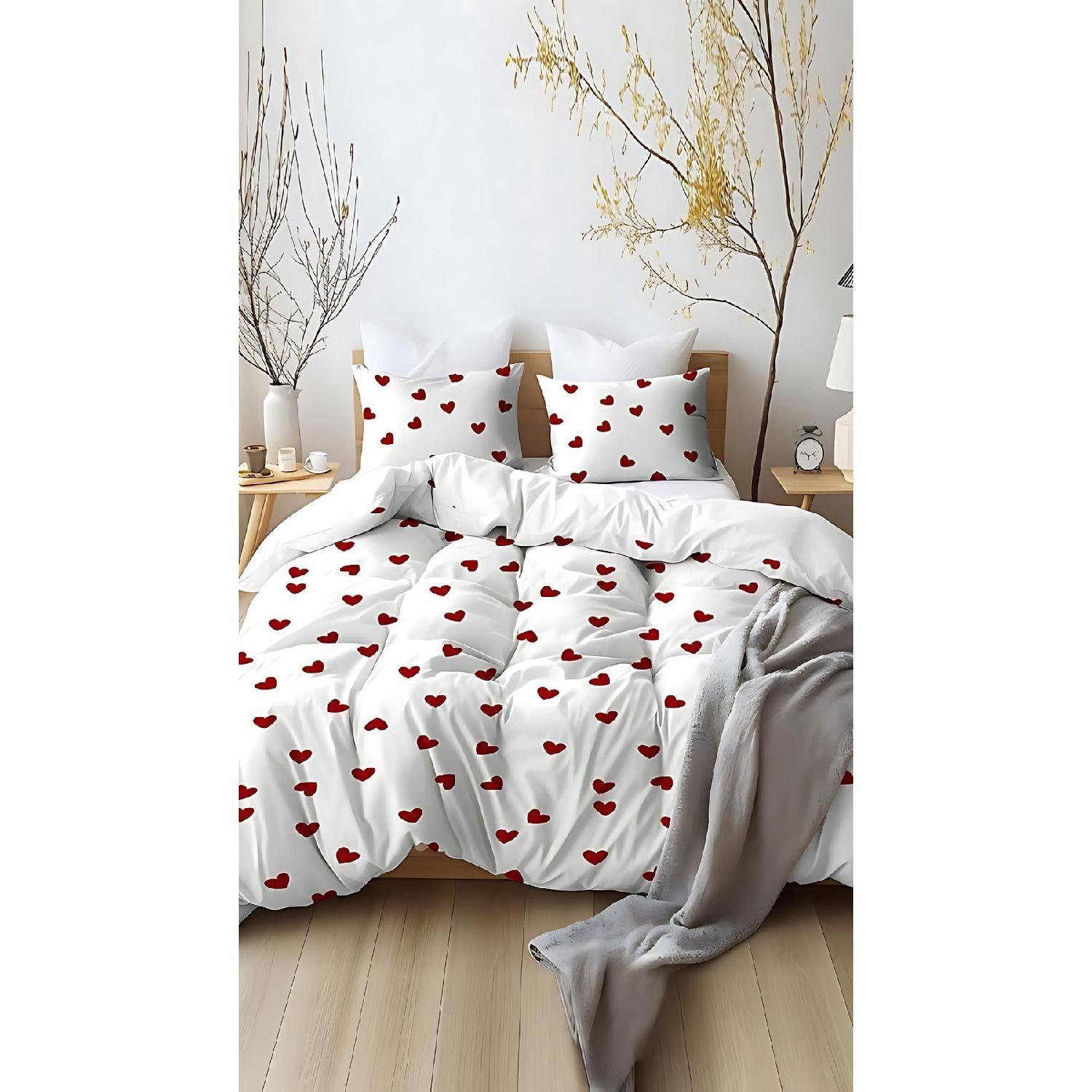 

Red Heart Double Duvet Cover Set | Without Sheets