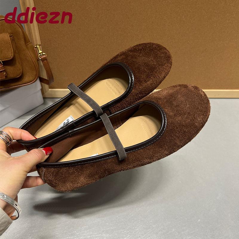 Fashion Female Slip On Footwear Shallow Women Ballet Flats Shoes Soft Fashion Round Toe Ladies Mary Janes Flats Shoes