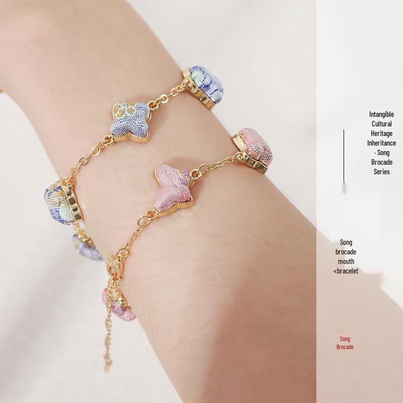 Qixi Festival DIY Brocade Hair Clip & Brooch Material Pack Hairpin Accessories.