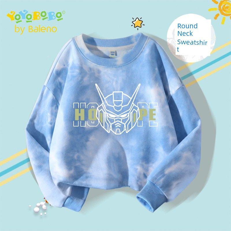 Baleno Kids Ybb Series Boys  Sweatshirt 2025 New Children s Autumn Top Boys  Casual Autumn Clothing Blue#Yb Mecha 120