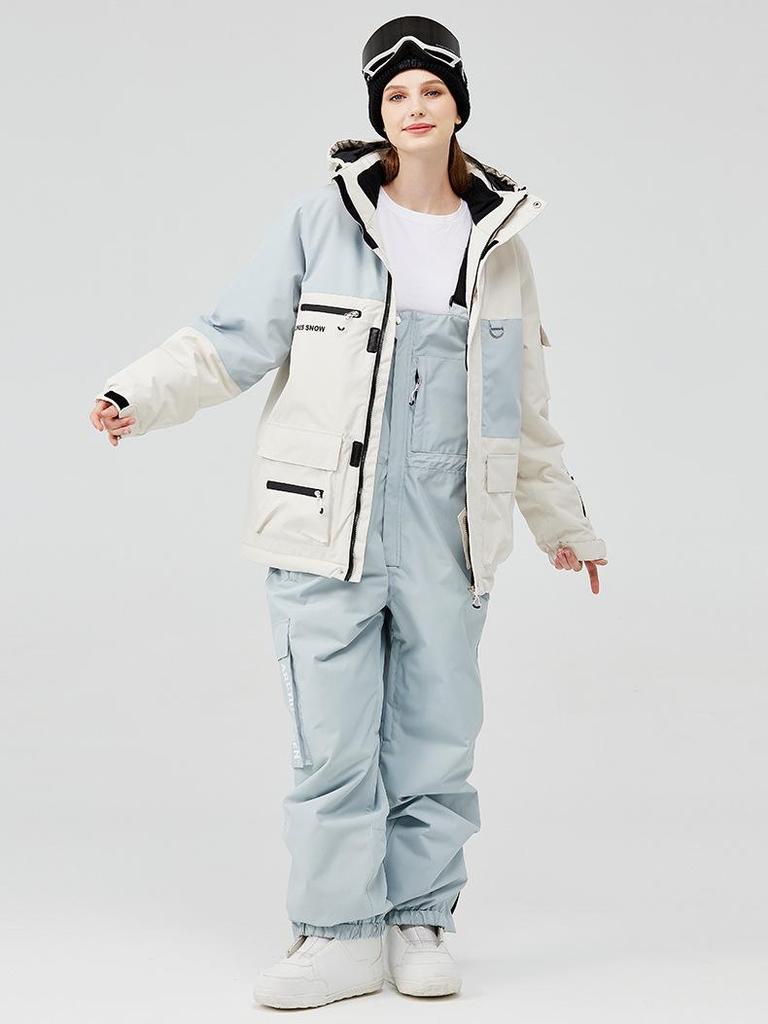 Unisex Winter Ski Suit: Jacket & Pants Set for Outdoor Skiing & Snowboarding