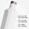 Corkcicle Vinnebago Insulated Stainless Steel Bottle/Thermos, 25 Oz, White, 2025GW