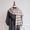 Women Lattice Imitation Cashmere Scarf Autumn And Winter Thick Fashion Warm Wild Scarf Shawl Tassel Scarves Bufanda Blanket