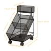 Obst Gemüse Korb Servierwagen Multifunktionale Mobile Regale mit Rädern Küche