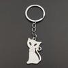 Fashion Moto Handbag Keychain Keyring Metal Black and White Pendant Small Gift Trendy One Pair Car Key Chain Accessories