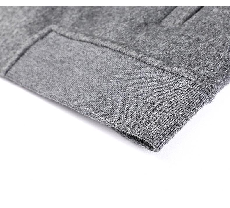 Men's Winter Wool Coat with Stand Collar - Casual, Loose-Fit Cardigan for Middle-Aged and Young Men