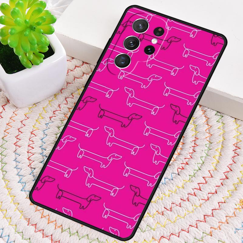 Pouzdro na telefon s jezevčíkem pro Samsung Galaxy note 10 pro S26 Ultra S23 S24 FE S25 S21 S22 PLUS nárazuvzdorný kryt
