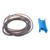 4M 13.1FT PTFE-Schlauch passend für Bambu Lab A1 Mini AMS 3D-Drucker 2,5 mm Innendurchmesser 4 mm Außendurchmesser 1,75 mm Filament-Zuführungsschlauch mit Schneider Grau