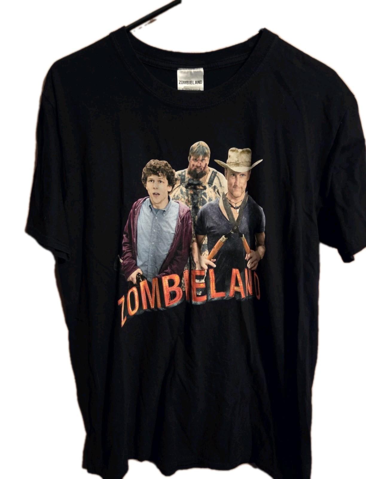 ZombieLand Woody Harrelson 2009 Movie Promo Shirt Large Unisex T-Shirt S