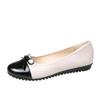Mother's Shoes Ballerina Women's Flat Shoes Comfort Non-slip Ladies Loafers Leather Flats Elegant Bowknot Women's Single Shoes