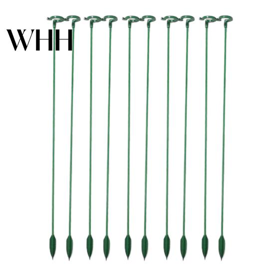 Twist Prevention Plant Support Stake 10Pcs Stakes Slot Design Easy to Use Versatile Application Indoor Heavy Rain Flower Stand Outdoor Single