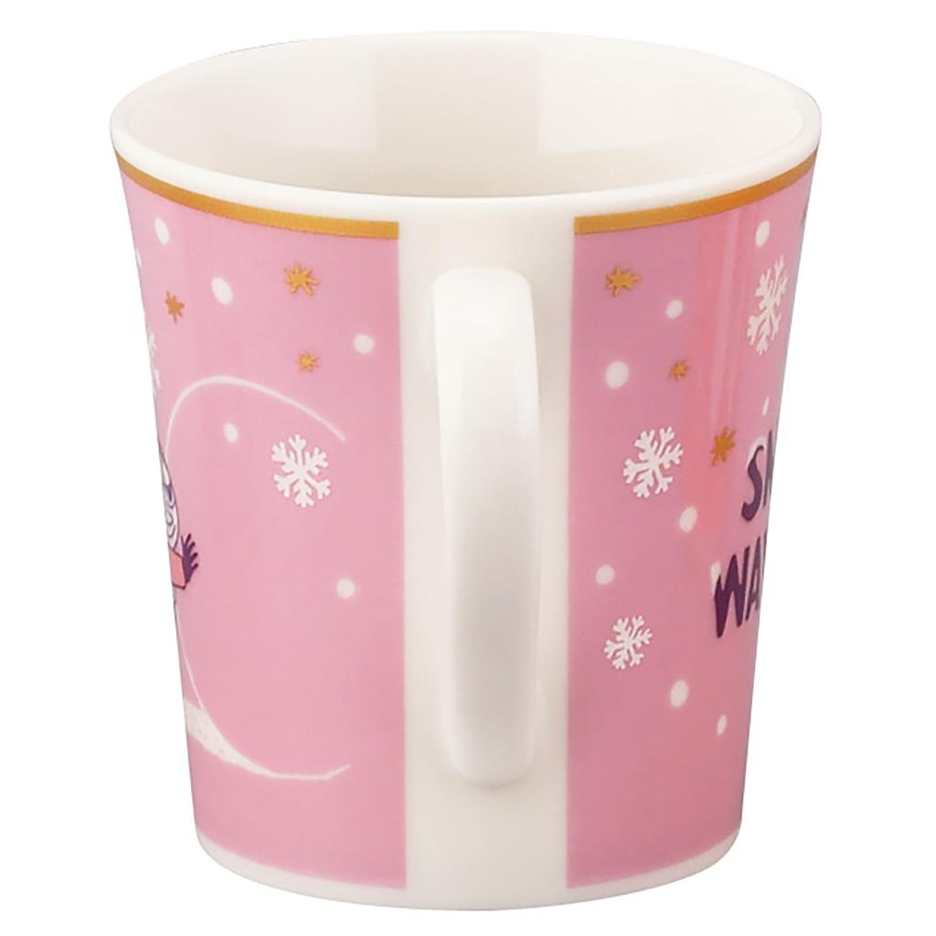 Yamaka Shoten MOOMIN Snowy Way Home Mug, 300ml, Diameter: Approx. 9x9cm, Little My, Pink, Gift for Women, Birthday, Tableware, MM12002-11