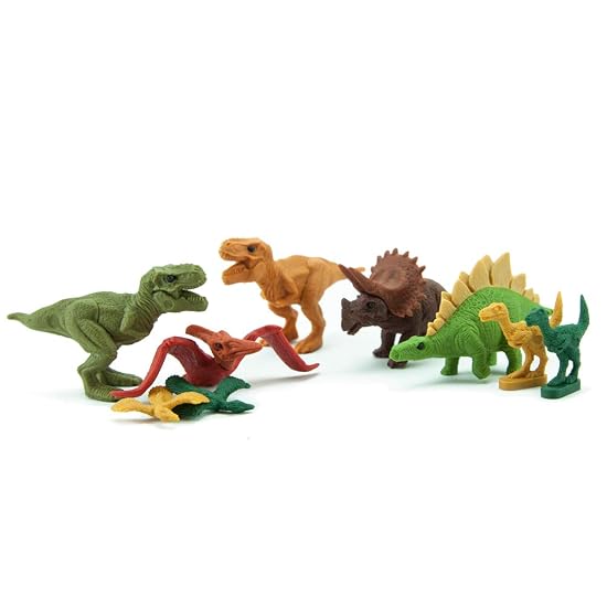 Blister Pack Fun Eraser Dinosaur Set