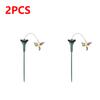 1-5PCS Garden Dancing Ornament Solar Powered Flying Wobble Cute Animal Fluttering Butterfly Ornament Yard Outdoor Lawn Decor