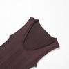 2025 Spring Women's European & American Style Ribbed Sleeveless Knitted Top