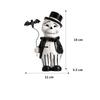 Resin Handicrafts Cartoon Skeleton Character Sculpture Suit Gentleman Bat Halloween Statue Decorative Figurines Home Decoration