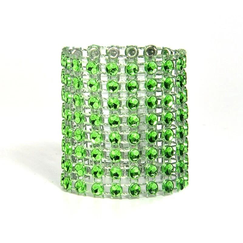 10Pcs Napkin Rings Silver Gold Rhinestone Bows Holder Ring Serviette Buckles Wedding Event Decoration Party Supplies