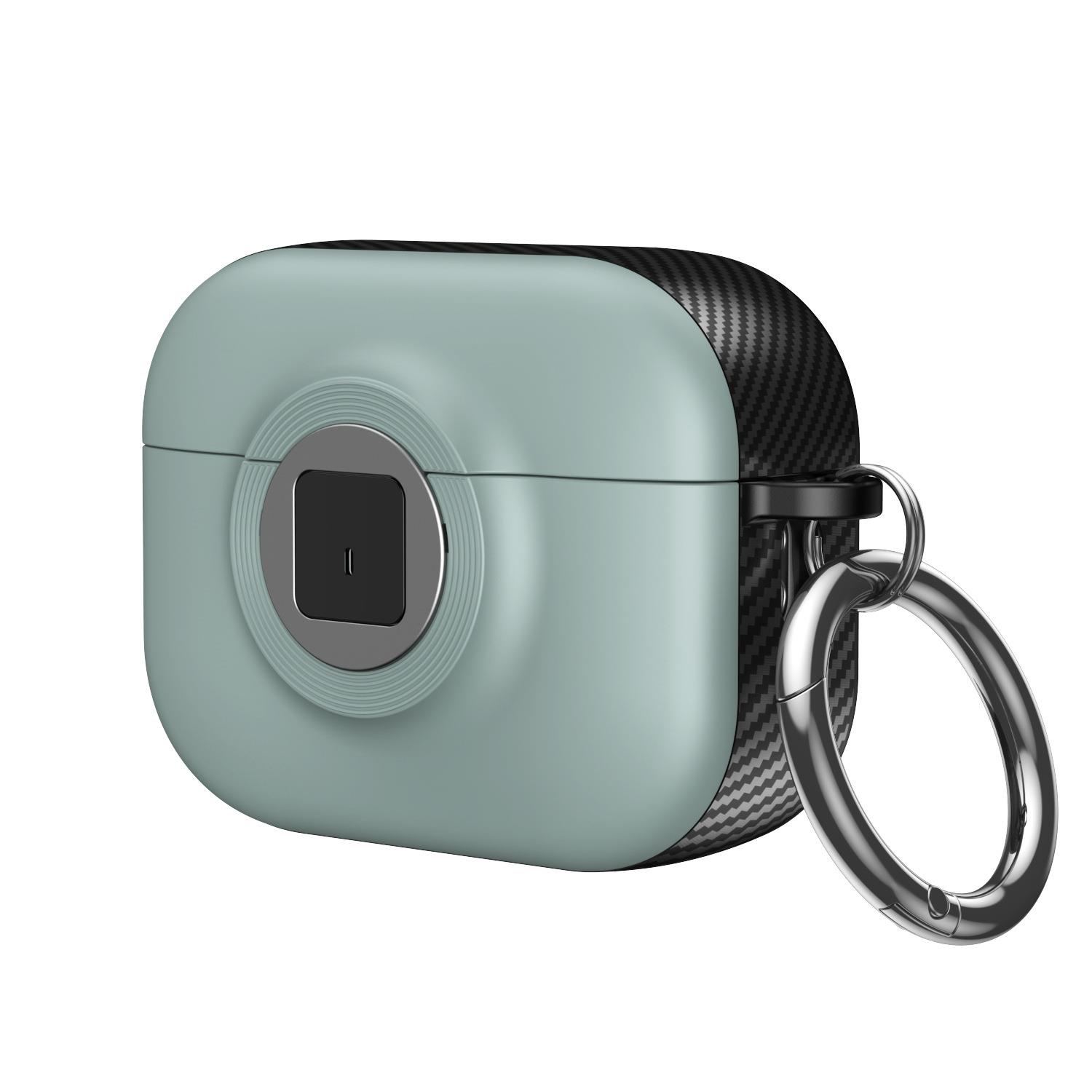 

For Airpods 4 Case With Secure Lock Cover For AirPods Pro 2 2nd 3nd 1st Generation Cases TPU PC Headphone Sheath With Keychain For Airpods Pro 2
