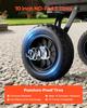 Garden Dump Cart, 272 kg Poly Dump Cart, Garden Carts Dumps Wagon with 90° Quick-Dumps Mechanism, 180° Swivel Wheels, 270° Flexible Rotating Bearings,