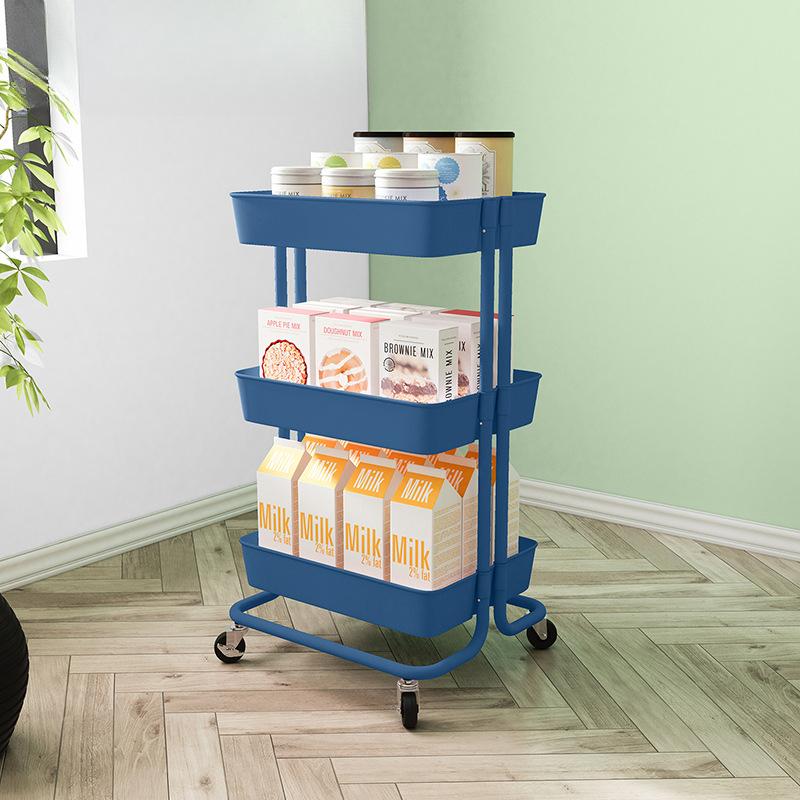 Cart Storage Rack Floor Standing Bedroom Supplies Multi-layer Storage Rack Bathroom Movable Storage Rack