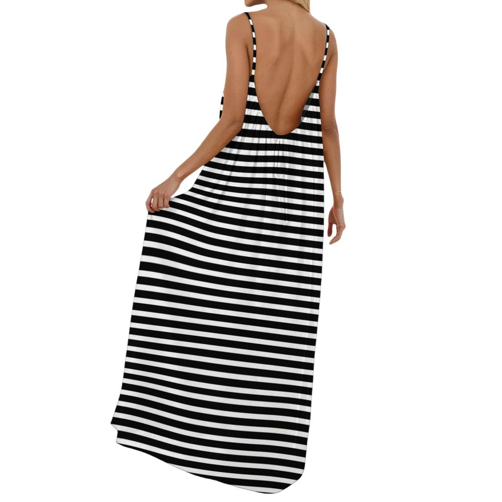 Women's Casual Fashionable Striped Checkered Printed Dress