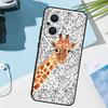 Cute Cartoon Giraffe Cover For OPPO Reno 14 F 13 12 11 10 Pro 11F 12F 13F 7 8 Lite OPPO Find X9 X8 X6 X5 Pro Case
