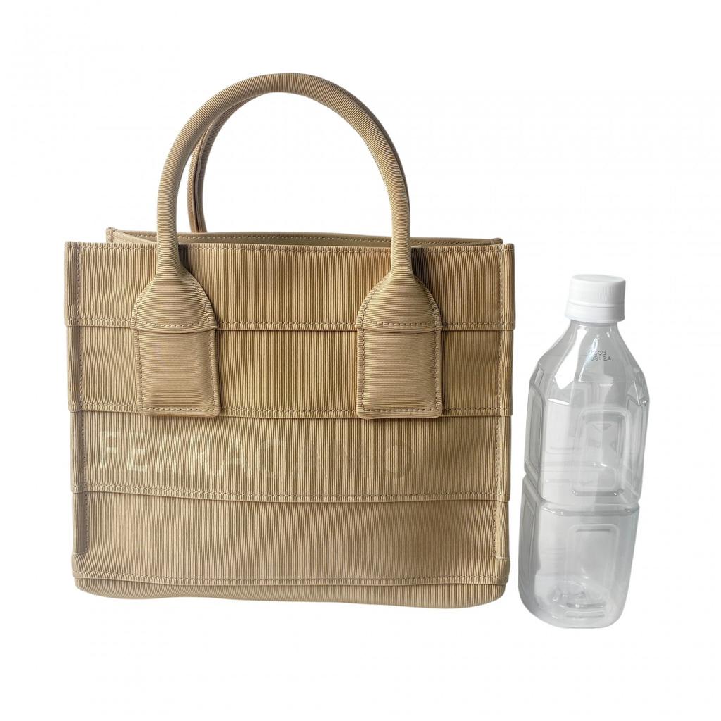 Used Salvatore FerragamoTote Bag beige canvas Women