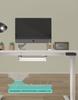 Under Desk Cable Management Rack: Executive Desk Organizer for Power Strips and Wires