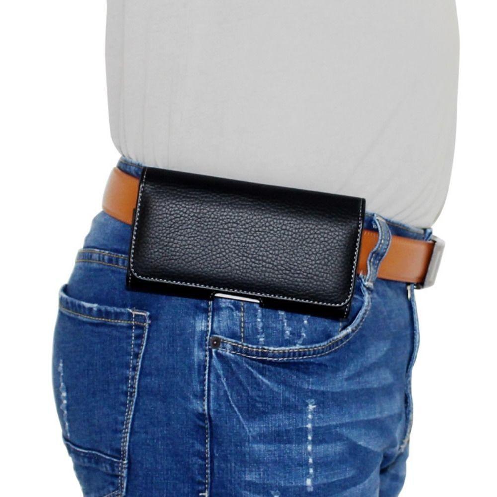 Horizontal Style Waist Pack Mobile Phone Pocket Phone Belt Hanging Pouch Mobile Phone Waist Bag