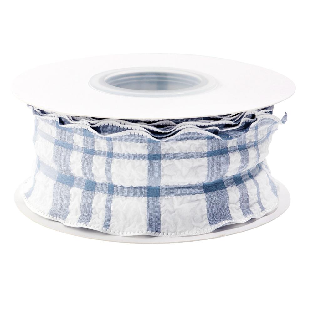 Kreativ 10 Yards Rutigt Band 4CM Bredd Presentinslagning Buketter Koreanska Band Lätt att Klippa Återanvändbar DIY Dekor Dekoration Bröllop