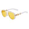 Retro Sunglasses Men'S High Sense Punk Style Sunglasses Sunscreen Full Frame Sunglasses