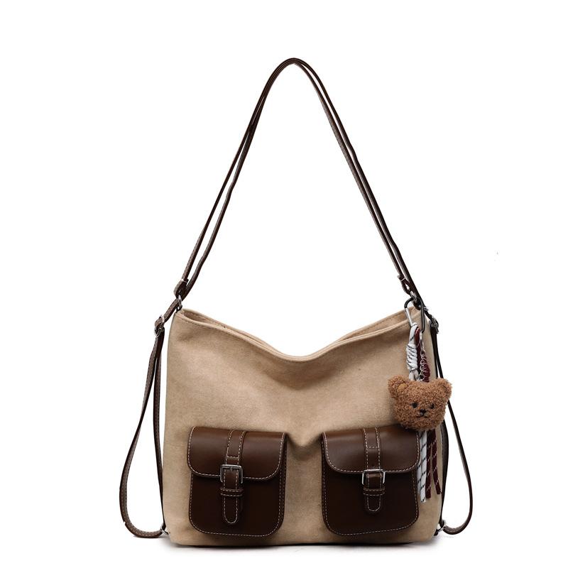 Damen-Pendler-Rucksack mit großem Fassungsvermögen, Herbst und Winter neu, Retro-Mode, hochwertige Umhängetasche