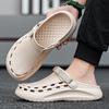 Summer Men Slippers Waterproof Outdoor Clogs Flat Sandals Beach Slippers Soft Flip Flops Platform Comfortable Casual Shoes 40-45