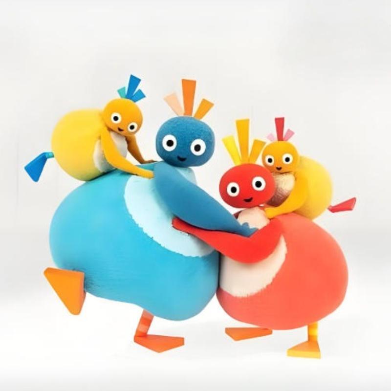 Anime Twirlywoos Plush Toys Cartoon Great BigHoo Toodloo Chickedy Chick Peekaboo Cosplay Dolls Stuffed Animals Plushie Xmas Gift
