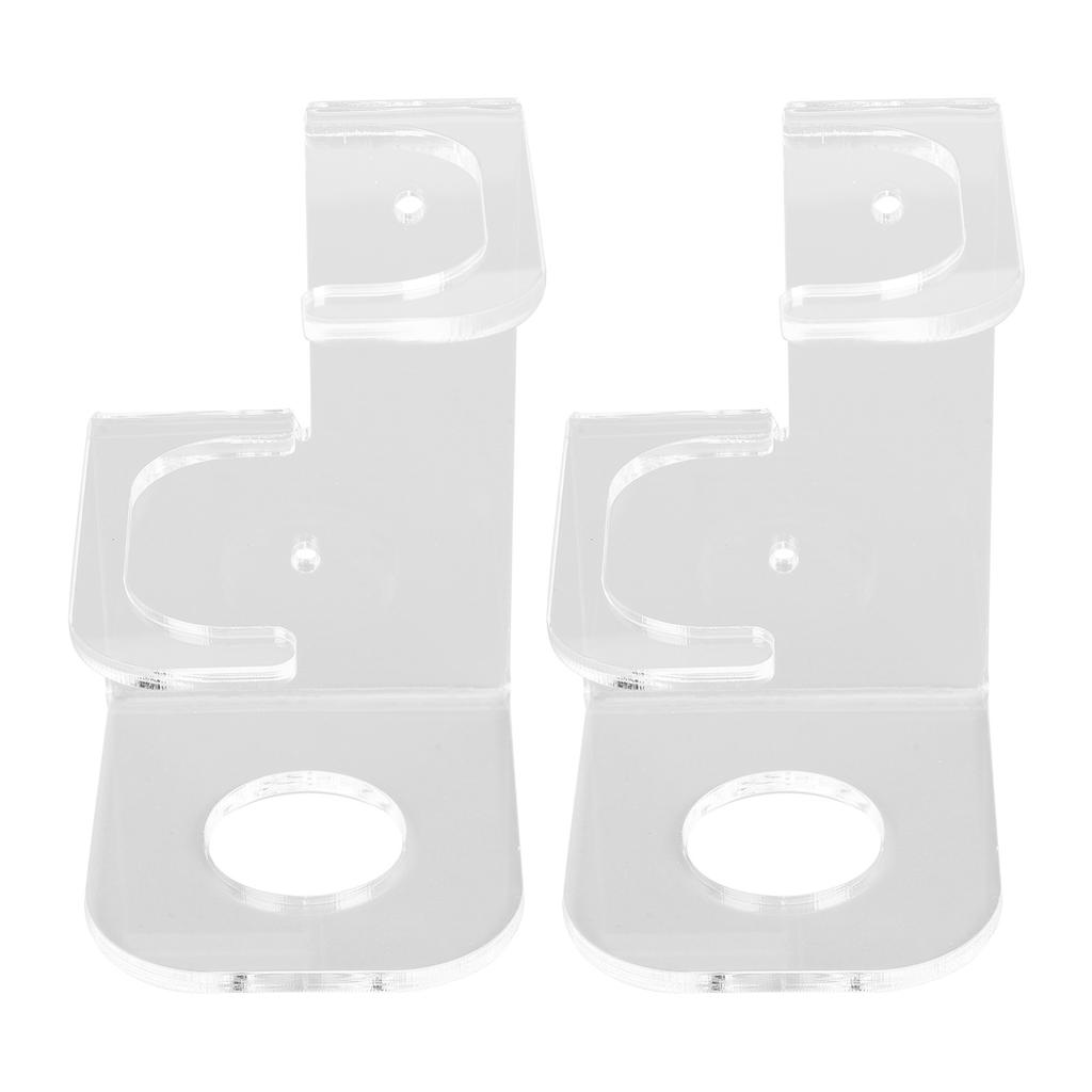 2PCS Lightsaber Wall Mount Stand Acrylic Vertical Displaying Light Saber Holder Rack for Home Halloween Decoration