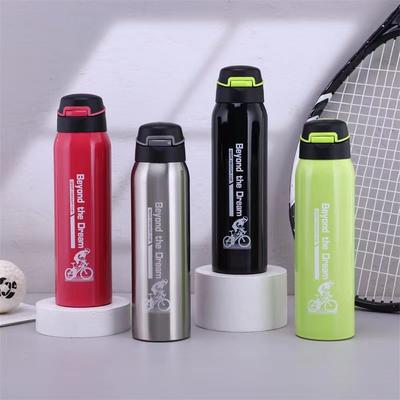 Chaleira Esportiva para Exterior com Alça, Copo Térmico Portátil, Copo de Água Anti-Queda para Montanhismo, Copo a Vácuo Doméstico