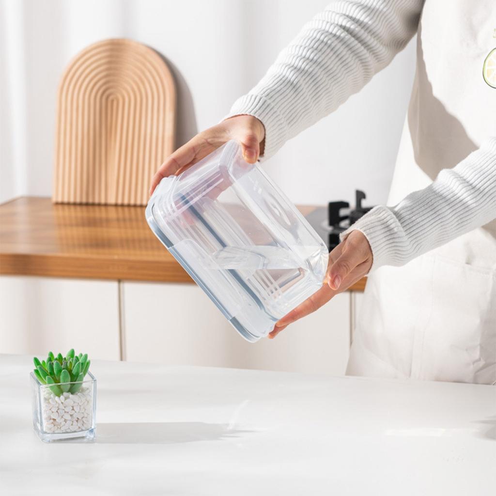 Förvaringsbehållare för frukt och grönsaker för kylskåp, arrangör för färskbehållare