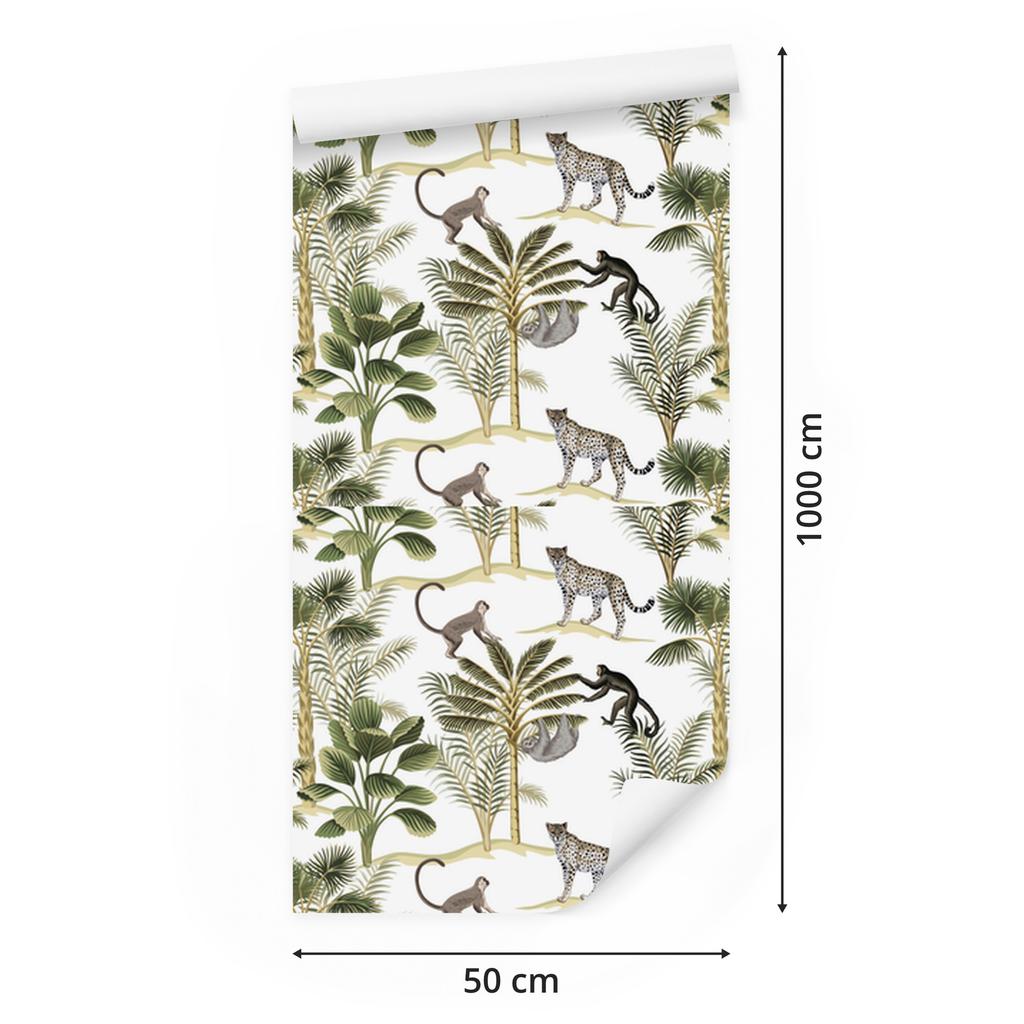 Savannah Animals Wallpaper for Living Room and Bedroom 50x1000